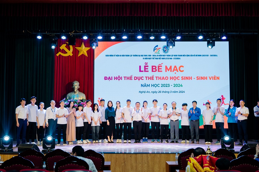 Bế mạc Đại hội Thể dục Thể thao học sinh, sinh viên Trường Đại học Vinh năm học 2023 - 2024